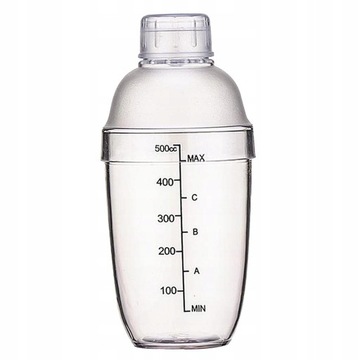 2x барменских шейкера Clear Drink, акриловые шейкеры