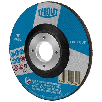 Tarcza ściernice do szlifowania TYROLIT 125X6,0X22,2 BASIC FAST CUT 10 szt