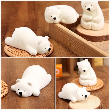 СТЕКЛЯННЫЕ ФИГУРКИ МОДЕЛИ БЕЛОГО МЕДВЕДЯ ДЕКОРАТИВНАЯ ОТДЕЛКА