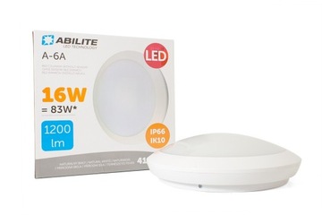 ABILITE Plafon LED A-6A B.NATURALNA 16W/230V 1200L