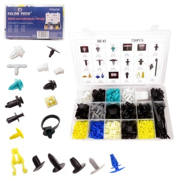 SPINKI SAMOCHODOWE KLIPSY KOŁKI DO TAPICERKI 730EL