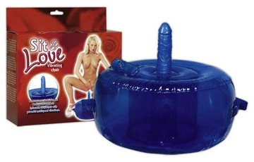 Dmuchany fotel krzesło z wibratorem do sex zabaw