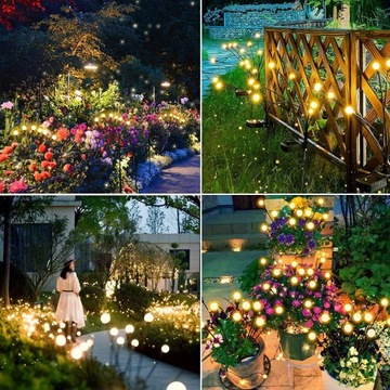 2x светодиодные шарики на солнечных батареях Firefly Swing