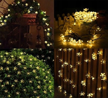 СОЛНЕЧНЫЕ САДОВЫЕ ЛАМПЫ 40 LED WARM GIRLAND