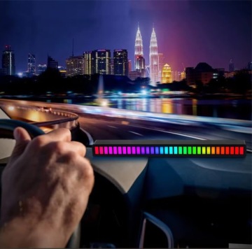 ЭКВАЛАЙЗЕР RGB LED x32 ГРАФИЧЕСКИЙ ЗВУКОВОЙ ЭКВАЛАЙЗЕР МУЗЫКАЛЬНАЯ ПОДСВЕТКА USB ZS52