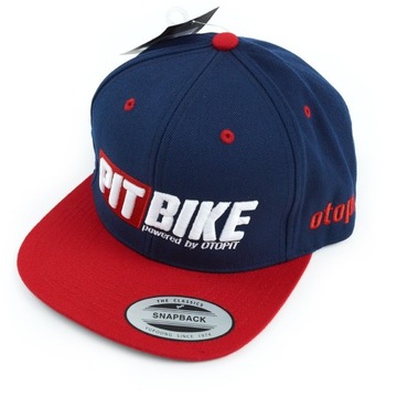 CZAPKA Z DASZKIEM bejsbolówka PITBIKE 3D Navy Red