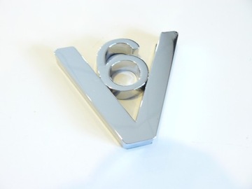 EMBLEMAT CHROM NAKLEJKA ZNACZEK LOGO 3D V6 07209