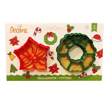 Foremki świąteczne do ciastek - Garland Poinsettia