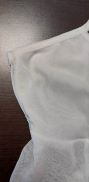 ASYOU biały gorsetowy top z siateczki używany 36