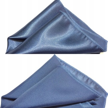 NIEBIESKA POSZETKA CHUSTECZKA I WYPUSTKA KIESZONKI