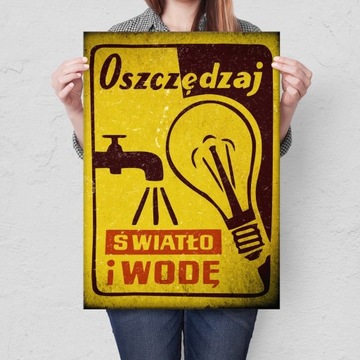 PLAKAT METAL BLACHA OBRAZ OZDOBA DUŻA OSZCZĘDZAJ