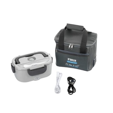 ELEKTRYCZNY LUNCH BOX POJEMNIK PODGRZEWACZ OBIADU DO BIURA AUTA TIRA 12/24V
