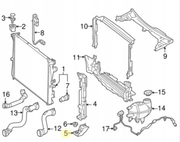 A2055014220, Halter der Kühler rechts MERCEDES W205 2014-2021 A2055014220 | thumb 2
