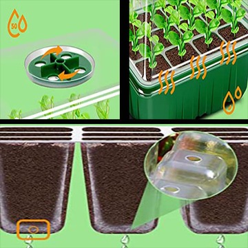 5X СЕМЕНЫ В КОРОБКЕ, ВЫРАЩИВАНИЕ РАСТЕНИЙ, СЕМЕНА ЦВЕТОВ, МИНИ-ТЕПЛИЦЫ, СВЕТОДИОДНЫЕ ЛАМПЫ