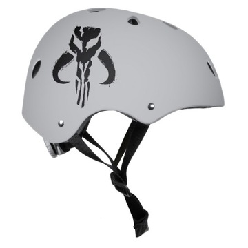 KASK DZIECIĘCY SPORTOWY OTWARTY MANDALORIAN M 52-56 cm REGULOWANY ROWEROWY