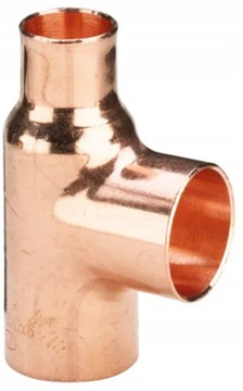 TRÓJNIK REDUKCYJNY MIEDZIANY 28x18x18 mm MIEDŹ DO LUTU