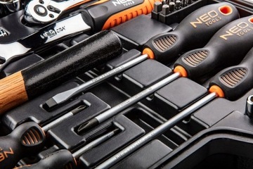 Neo Tool НАБОР ИНСТРУМЕНТОВ 100 шт. РАЗВОДНЫЕ КЛЮЧИ Кейс