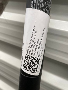 BMW 2 F45 VZPĚRA/TLAKOVAČ KRYT ELELKTRICKÝ 7432758