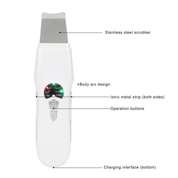 Скребок для кожи лица Ультразвуковой пилинг для