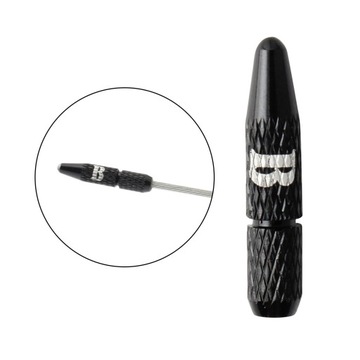 Ultralekkie końcówki linek, hamulec ze stopu, czarny