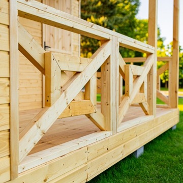 Domek Kanadyjski Neapol 5 Letniskowy wym. 5.9x5.9m