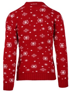 SWETER MĘSKI ŚWIĄTECZNY WEŁNA RENIFER RUDOLF 2XL