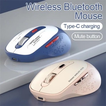 RYRA podwójny tryb Bluetooth 2.4G bezprzewodowa mysz type-c akumulatorowa