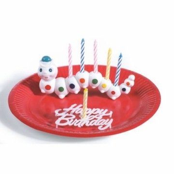 Podstawka WORM świeczki urodzinowe Happy Birthday