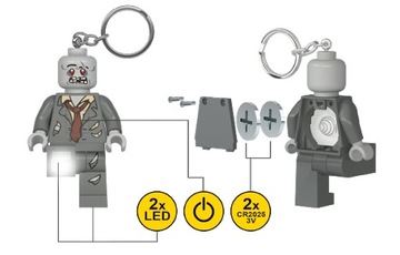 Брелок со светодиодной подсветкой LEGO ZOMBI LGL-KE135
