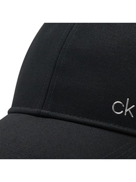 Czapka z daszkiem CALVIN KLEIN czarna bejsbolówka z logo CK