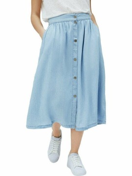 PEPE JEANS ГОЛУБАЯ ТРАПЕЦИОННАЯ ЮБКА (М)