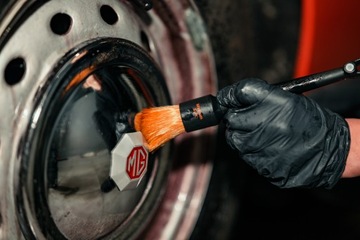 ADBL Round Detailing Brush Pro Set Набор из трех кистей для детейлинга.