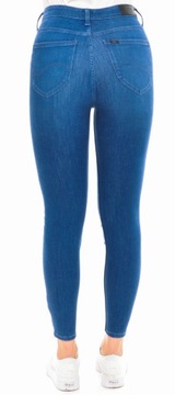 LEE spodnie SKINNY blue SCARLETT CROPPED _ W29 L35