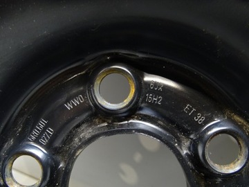 KOLO DOJEZDOVÉ REZERVY 185/60 R15 SEAT TOLEDO POLO V 5X100 ET38 6R0601027D