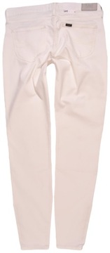 LEE spodnie SKINNY white SCARLETT CROPPED W29 L35