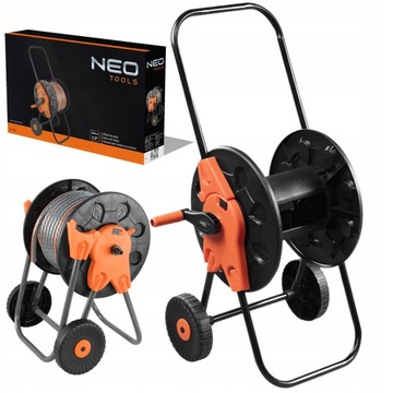 Подставка для садового шланга на тележке, катушка для шланга 1/2, 60 м, катушка 15-793 NEO Tools