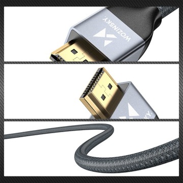 СЕРТИФИЦИРОВАННЫЙ ВЫСОКОСКОРОСТНОЙ КАБЕЛЬ HDMI 2.1 8K 60 Гц/4K 120 Гц РАЗЪЕМ HDMI 3M