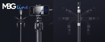 Инспекционная камера 2 камеры FullHD с подвижной головкой 360° Эндоскопическая мастерская