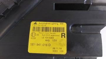 SKODA OCTAVIA III 3 ЛИФТ КСЕНОНОВАЯ ЛАМПА ПРАВАЯ ЕВРОПА