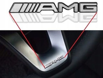 Эмблема MERCEDES LOGO ///AMG 35x4 салон КАЧЕСТВО |