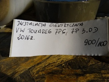 INSTALACE ELEKTRICKÁ VW TOUAREG 7P6 3.0D 2016R 1