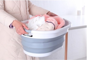 Корзина для белья Ruhhy овальная, 25 л, белый, разноцветный