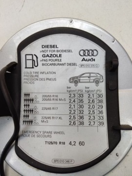 Audi A3 S3 8P 2007 Крышка топливного бака 8P0809999