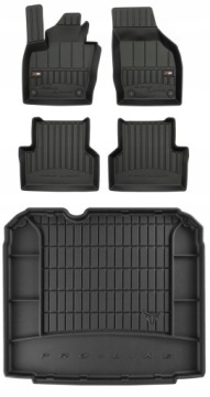 Set 3D Koberce a rohož do kufru Audi Q3 1 2011-2018 D