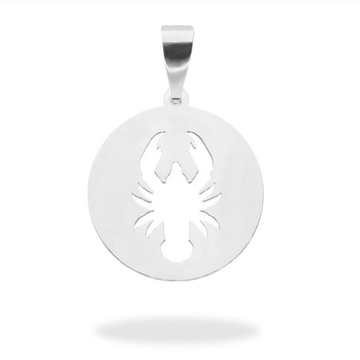 Srebrna zawieszka wisiorek 925 znak zodiaku RAK