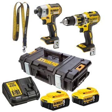 DEWALT DCK266P2 WIERTARKO-WKRĘTARKA DCD796 ZAKRĘTARKA DCF887 18V 2xAKU 5Ah