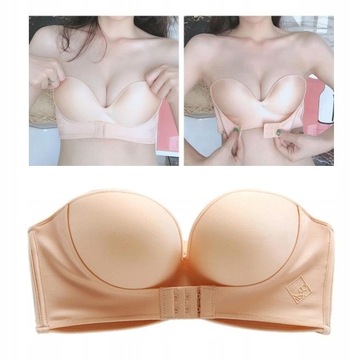 Бюстгальтер-невидимка без бретелек PUSH UP 75F