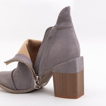 СЕРЫЕ ЖЕНСКИЕ БОТИНКИ PLINARA 36