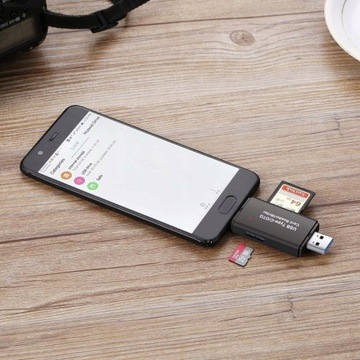 SD КАРТРИДЕР MicroSD USB-C MicroUSB TF УНИВЕРСАЛЬНЫЙ МНОГОФУНКЦИОНАЛЬНЫЙ 5в1