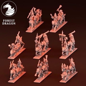 Dwarf Demonsmith Hobgoblin Wolf Riders, 10 mm Warmaster